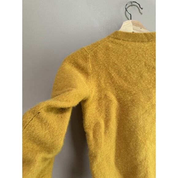 Crewcuts 100% Cashmere Yellow Crewneck Pullover Sweater Kids XL 12/14 Flawed - Picture 8 of 12